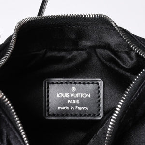 極美品 LOUIS VUITTON ルイヴィトン リトル ブローニュ ワンショルダーバッグ M92142 モノグラム サテン ブラック シルバー金具 中古 4a000762