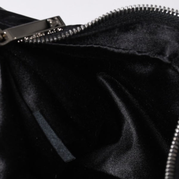 極美品 LOUIS VUITTON ルイヴィトン リトル ブローニュ ワンショルダーバッグ M92142 モノグラム サテン ブラック シルバー金具 中古 4a000762