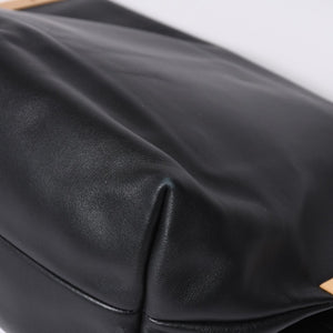 CELINE セリーヌ Clasp Shoulder クラスプライン ショルダーバッグ レザー Black ブラック 美品 中古 4a000808