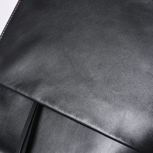 CELINE セリーヌ Clasp Shoulder クラスプライン ショルダーバッグ レザー Black ブラック 美品 中古 4a000808
