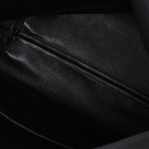 CELINE セリーヌ Clasp Shoulder クラスプライン ショルダーバッグ レザー Black ブラック 美品 中古 4a000808