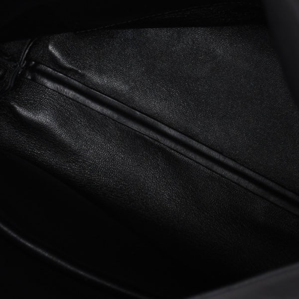 CELINE セリーヌ Clasp Shoulder クラスプライン ショルダーバッグ レザー Black ブラック 美品 中古 4a000808