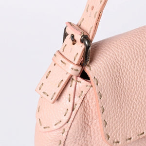 FENDI フェンディ セレリア ステッチ Hand Bag ハンドバッグ Shoulder Bag ショルダーバッグ 8BR407 レザー ピンク 美品 中古 4a000500