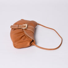 Load image into Gallery viewer, CELINE セリーヌ ワンショルダーバッグ ハンドバッグ CE00/34 レザー ブラウン ゴールド金具 美品 中古 4a000470