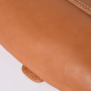 CELINE セリーヌ ワンショルダーバッグ ハンドバッグ CE00/34 レザー ブラウン ゴールド金具 美品 中古 4a000470
