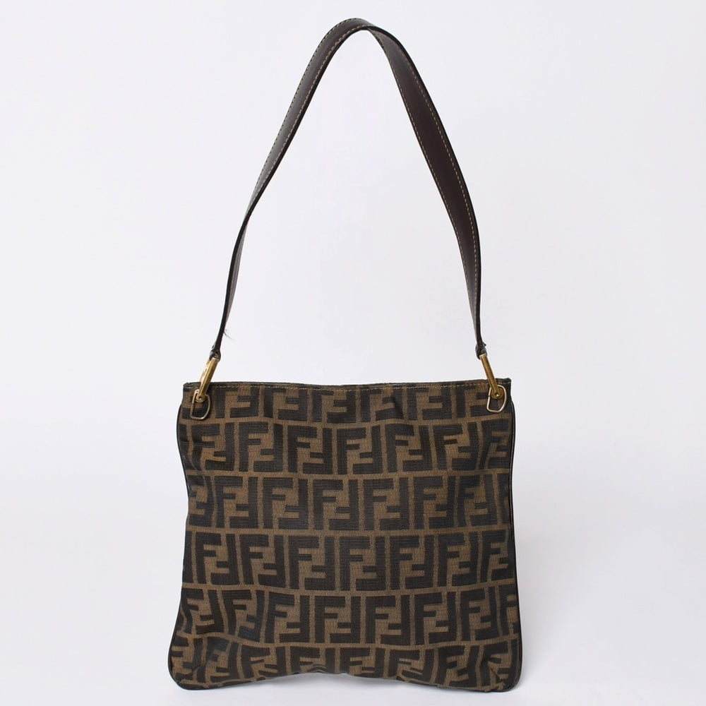 FENDI Zucca pattern Shoulder Bag 83150820981 Brown Gold hardware Good condition Used 4a000508