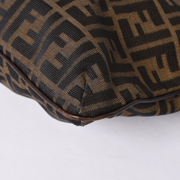 FENDI フェンディ ズッカ柄 Shoulder Bag ショルダーバッグ 83150820981 ブラウン ゴールド金具 美品 中古 4a000508