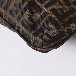 FENDI フェンディ ズッカ柄 Shoulder Bag ショルダーバッグ 83150820981 ブラウン ゴールド金具 美品 中古 4a000508