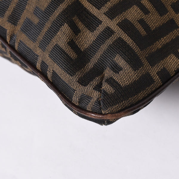 FENDI フェンディ ズッカ柄 Shoulder Bag ショルダーバッグ 83150820981 ブラウン ゴールド金具 美品 中古 4a000508