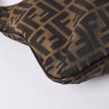 画像をギャラリービューアに読み込む, FENDI フェンディ ズッカ柄 Shoulder Bag ショルダーバッグ 83150820981 ブラウン ゴールド金具 美品 中古 4a000508