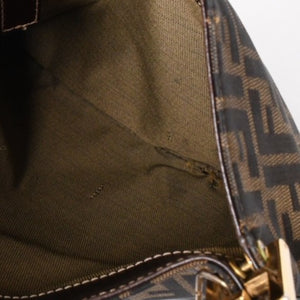 FENDI フェンディ ズッカ柄 Shoulder Bag ショルダーバッグ 83150820981 ブラウン ゴールド金具 美品 中古 4a000508