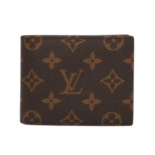 New and unused LOUIS VUITTON Portefeuille Multiple Bifold Wallet M60895 Monogram Brown Used 4a000842
