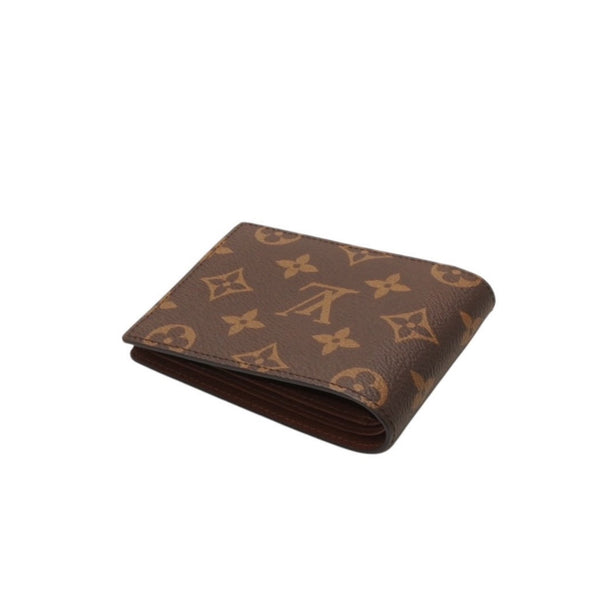 New and unused LOUIS VUITTON Portefeuille Multiple Bifold Wallet M60895 Monogram Brown Used 4a000842