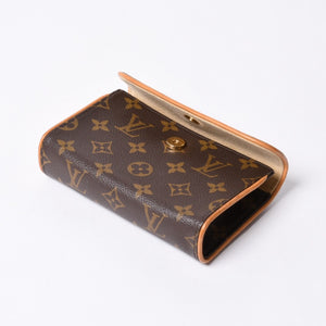 LOUIS VUITTON ルイヴィトン ウエスト ショルダーバッグ M51855 モノグラム ポシェットフロランティーヌ ブラウン 美品 中古 4a000511
