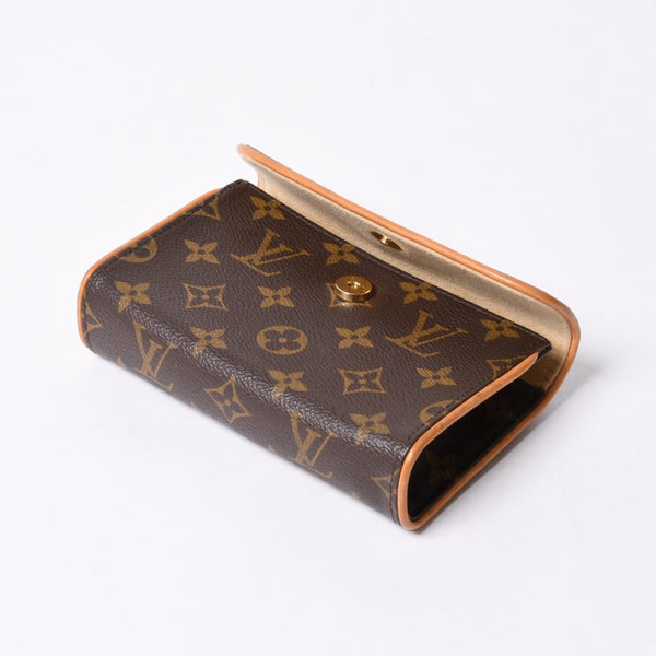 LOUIS VUITTON ルイヴィトン ウエスト ショルダーバッグ M51855 モノグラム ポシェットフロランティーヌ ブラウン 美品 中古 4a000511
