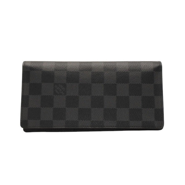 極美品 LOUIS VUITTON ルイヴィトン ポルトフォイユブラザ 長財布 N62665 ダミエグラフィット ブラック 中古 4a000785