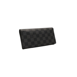 極美品 LOUIS VUITTON ルイヴィトン ポルトフォイユブラザ 長財布 N62665 ダミエグラフィット ブラック 中古 4a000785
