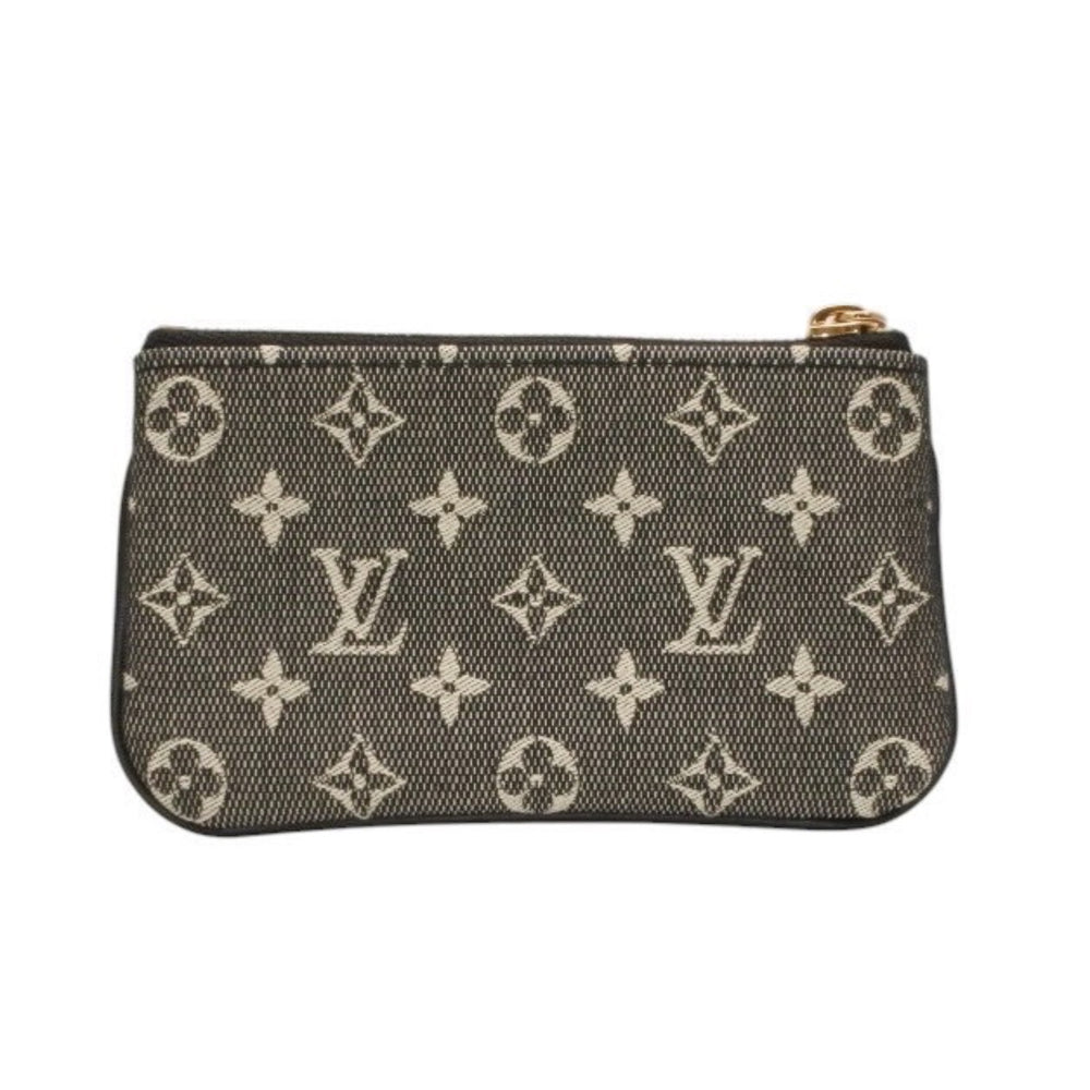 極美品 LOUIS VUITTON ルイヴィトン ミニ ポシェットクレ コインケース M92435 モノグラムキャンバス ゴールド金具 ノワール 中古 4a000787