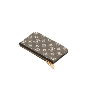 極美品 LOUIS VUITTON ルイヴィトン ミニ ポシェットクレ コインケース M92435 モノグラムキャンバス ゴールド金具 ノワール 中古 4a000787