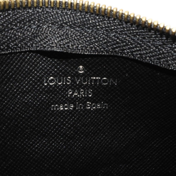 極美品 LOUIS VUITTON ルイヴィトン ミニ ポシェットクレ コインケース M92435 モノグラムキャンバス ゴールド金具 ノワール 中古 4a000787