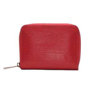 Very Good Condition LOUIS VUITTON Zippy Coin Purse M60383 Epi Leather Coin Case Pink Silver Hardware Used 4a000755