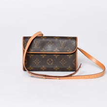 Load image into Gallery viewer, LOUIS VUITTON ルイヴィトン ウエスト ショルダーバッグ M51855 モノグラム ポシェットフロランティーヌ ブラウン 美品 中古 4a000511