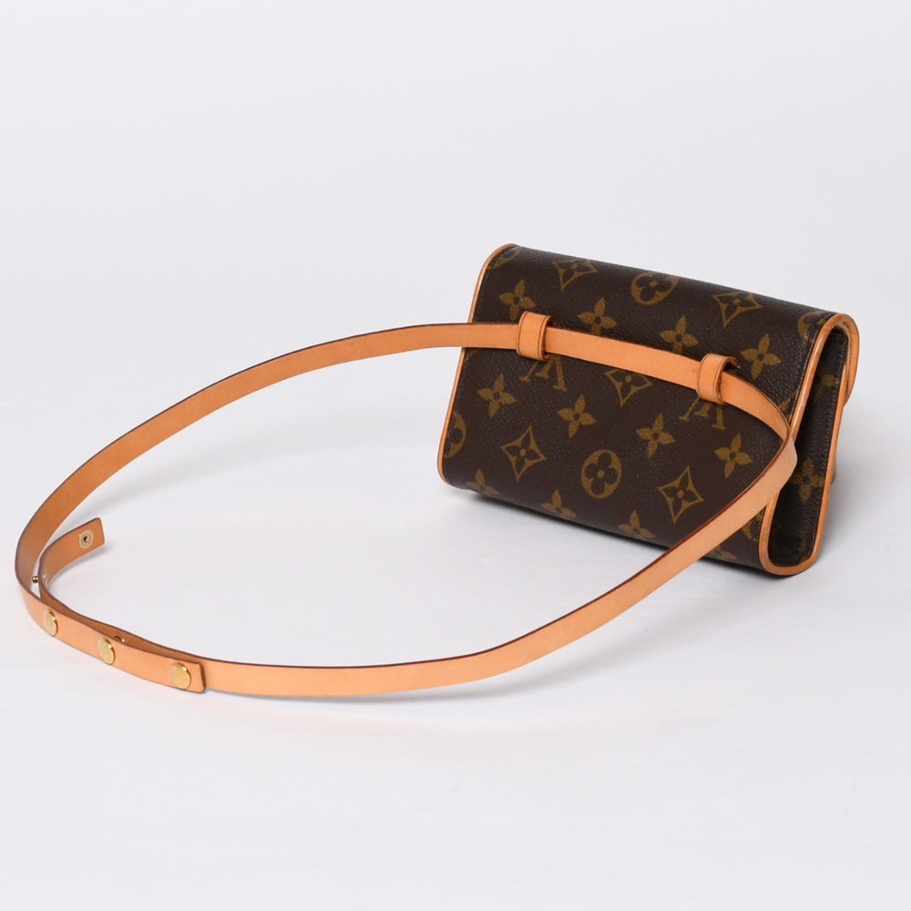 LOUIS VUITTON Waist Shoulder Bag M51855 Monogram Pochette Florentine Brown Good Condition Used 4a000511
