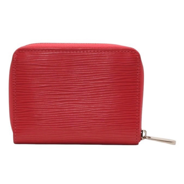Very Good Condition LOUIS VUITTON Zippy Coin Purse M60383 Epi Leather Coin Case Pink Silver Hardware Used 4a000755