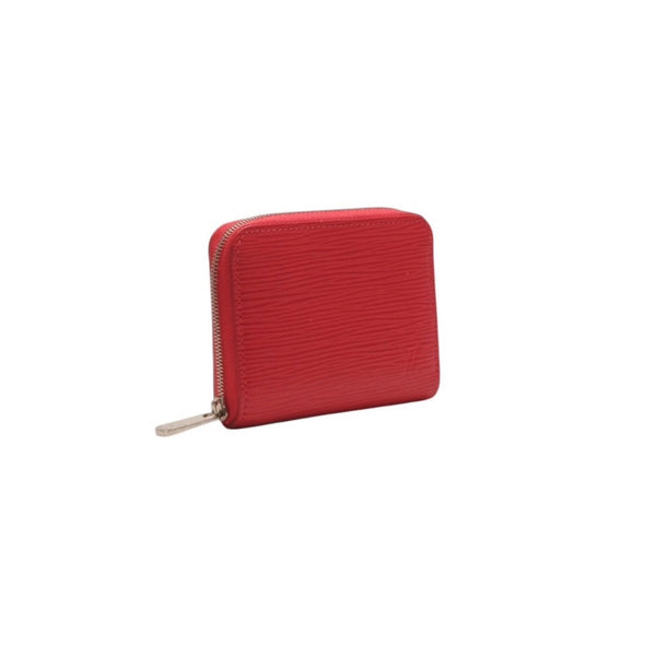 Very Good Condition LOUIS VUITTON Zippy Coin Purse M60383 Epi Leather Coin Case Pink Silver Hardware Used 4a000755