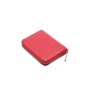 Very Good Condition LOUIS VUITTON Zippy Coin Purse M60383 Epi Leather Coin Case Pink Silver Hardware Used 4a000755