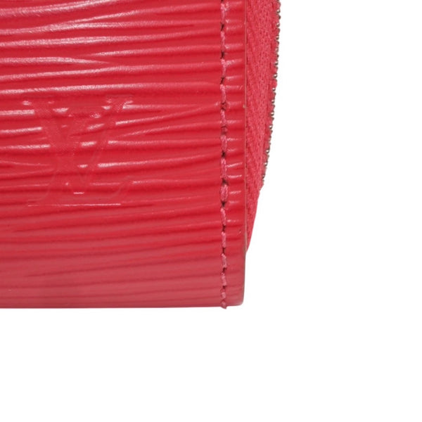 Very Good Condition LOUIS VUITTON Zippy Coin Purse M60383 Epi Leather Coin Case Pink Silver Hardware Used 4a000755