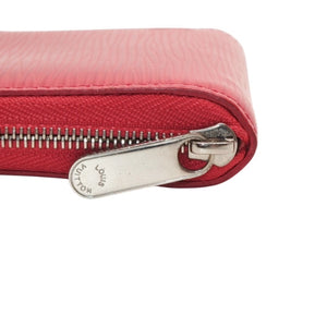 Very Good Condition LOUIS VUITTON Zippy Coin Purse M60383 Epi Leather Coin Case Pink Silver Hardware Used 4a000755