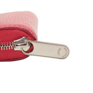 Very Good Condition LOUIS VUITTON Zippy Coin Purse M60383 Epi Leather Coin Case Pink Silver Hardware Used 4a000755