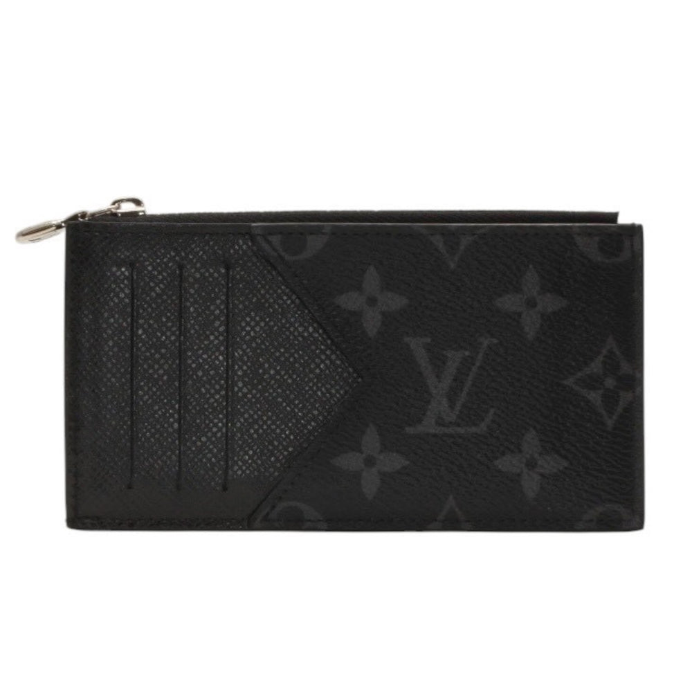 極美品 LOUIS VUITTON ルイヴィトン コインカード ホルダー コインケース M30271 モノグラム エクリプス ブラック 中古 4a000841