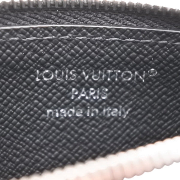 Very Good Condition LOUIS VUITTON Coin Card Holder Coin Case M30271 Monogram Eclipse Black Used 4a000841