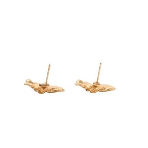 極美品 CHANEL シャネル ヴィンテージ ココマーク ピアス 重量約5.14g 02P刻印 GP メタル ゴールド ブラック 両耳用 中古 4a000640