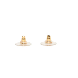 極美品 CHANEL シャネル ヴィンテージ ココマーク ピアス 重量約5.14g 02P刻印 GP メタル ゴールド ブラック 両耳用 中古 4a000640