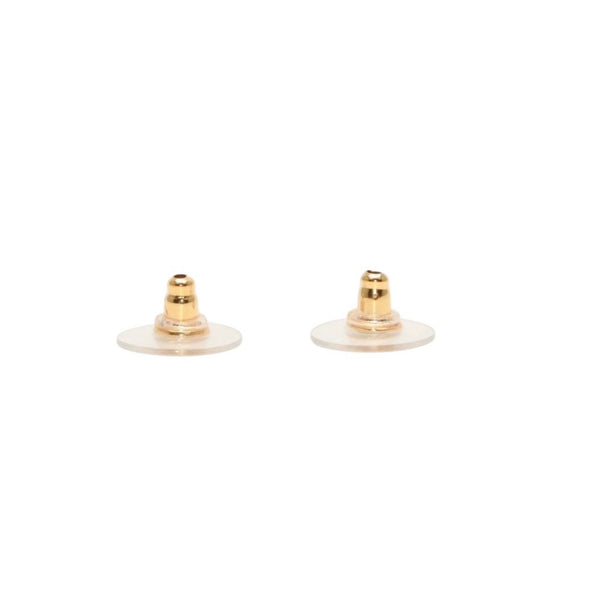 極美品 CHANEL シャネル ヴィンテージ ココマーク ピアス 重量約5.14g 02P刻印 GP メタル ゴールド ブラック 両耳用 中古 4a000640