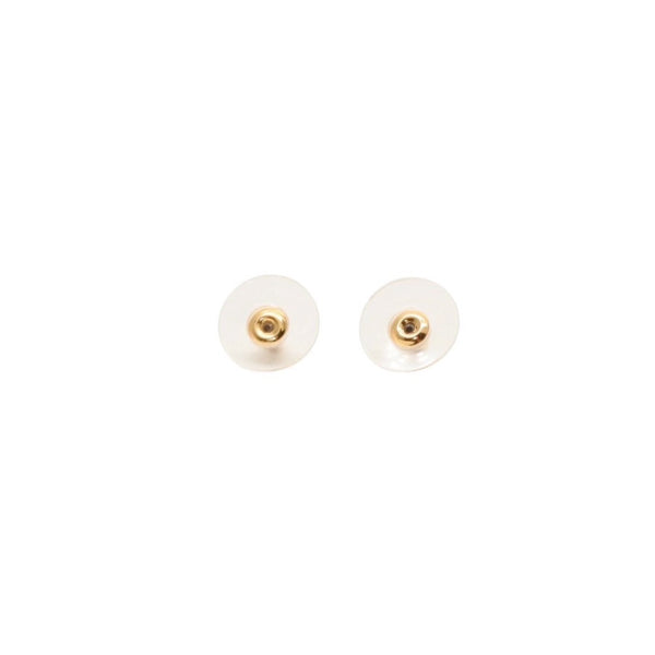 極美品 CHANEL シャネル ヴィンテージ ココマーク ピアス 重量約5.14g 02P刻印 GP メタル ゴールド ブラック 両耳用 中古 4a000640