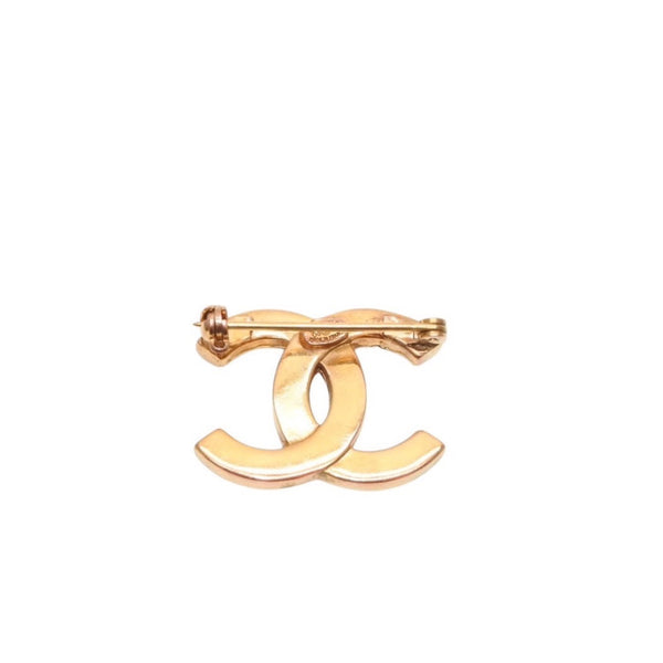 CHANEL シャネル VINTAGE ヴィンテージ ココマーク ブローチ 重量約5.05g 00T刻印 GP メタル ラインストーン ゴールド 美品 中古 4a000661
