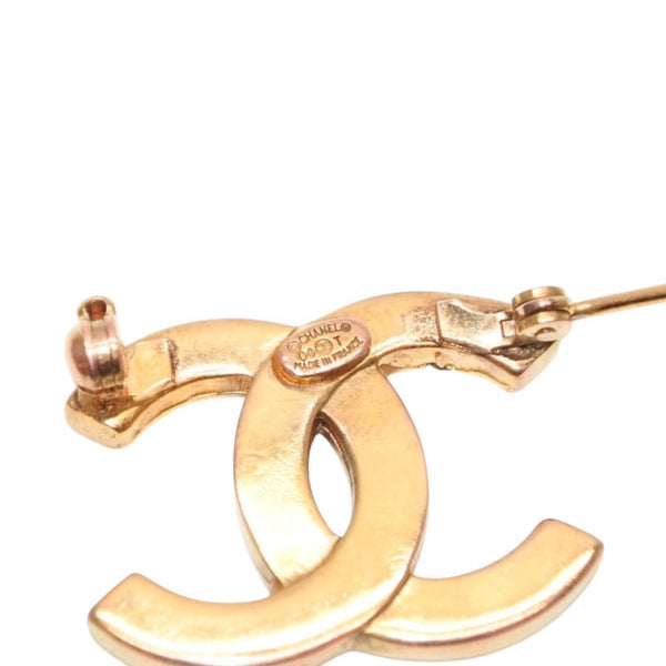 CHANEL シャネル VINTAGE ヴィンテージ ココマーク ブローチ 重量約5.05g 00T刻印 GP メタル ラインストーン ゴールド 美品 中古 4a000661