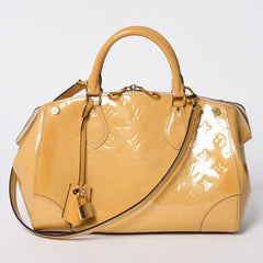 Very good condition LOUIS VUITTON 2WAY shoulder bag handbag Vernis M93507 Santa Monica used 4a000874