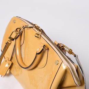 Very good condition LOUIS VUITTON 2WAY shoulder bag handbag Vernis M93507 Santa Monica used 4a000874