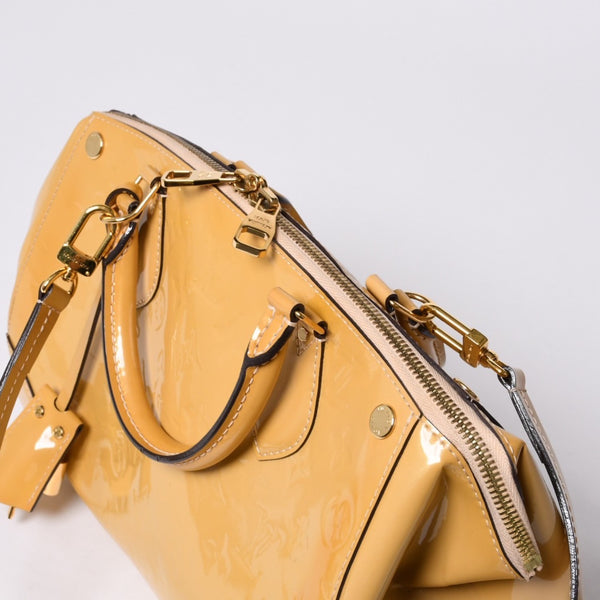 Very good condition LOUIS VUITTON 2WAY shoulder bag handbag Vernis M93507 Santa Monica used 4a000874