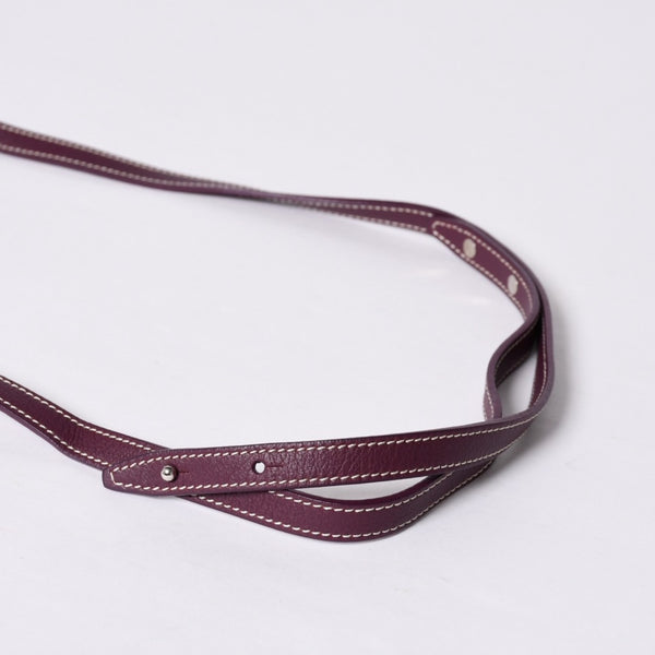 Like new GOYARD Handbag 2WAY Saigon ABB120180 Burgundy Purple Goyardin Canvas Silver Hardware Good Condition Used 4a000984