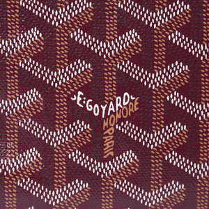 Like new GOYARD Handbag 2WAY Saigon ABB120180 Burgundy Purple Goyardin Canvas Silver Hardware Good Condition Used 4a000984