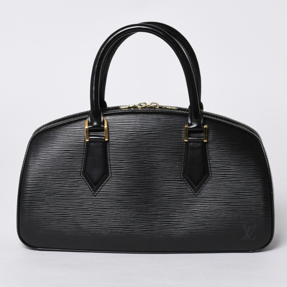 Very Good Condition LOUIS VUITTON Epi Jasmine Handbag M52089 Black Gold Hardware Used 4a000751