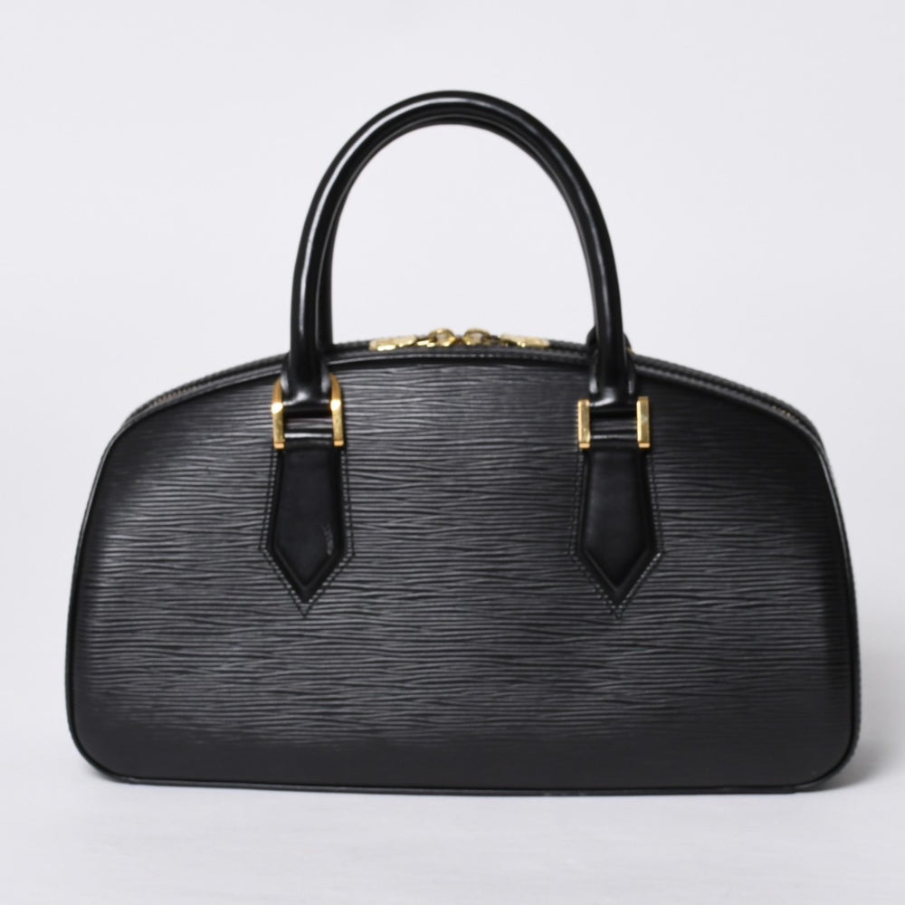 Very Good Condition LOUIS VUITTON Epi Jasmine Handbag M52089 Black Gold Hardware Used 4a000751