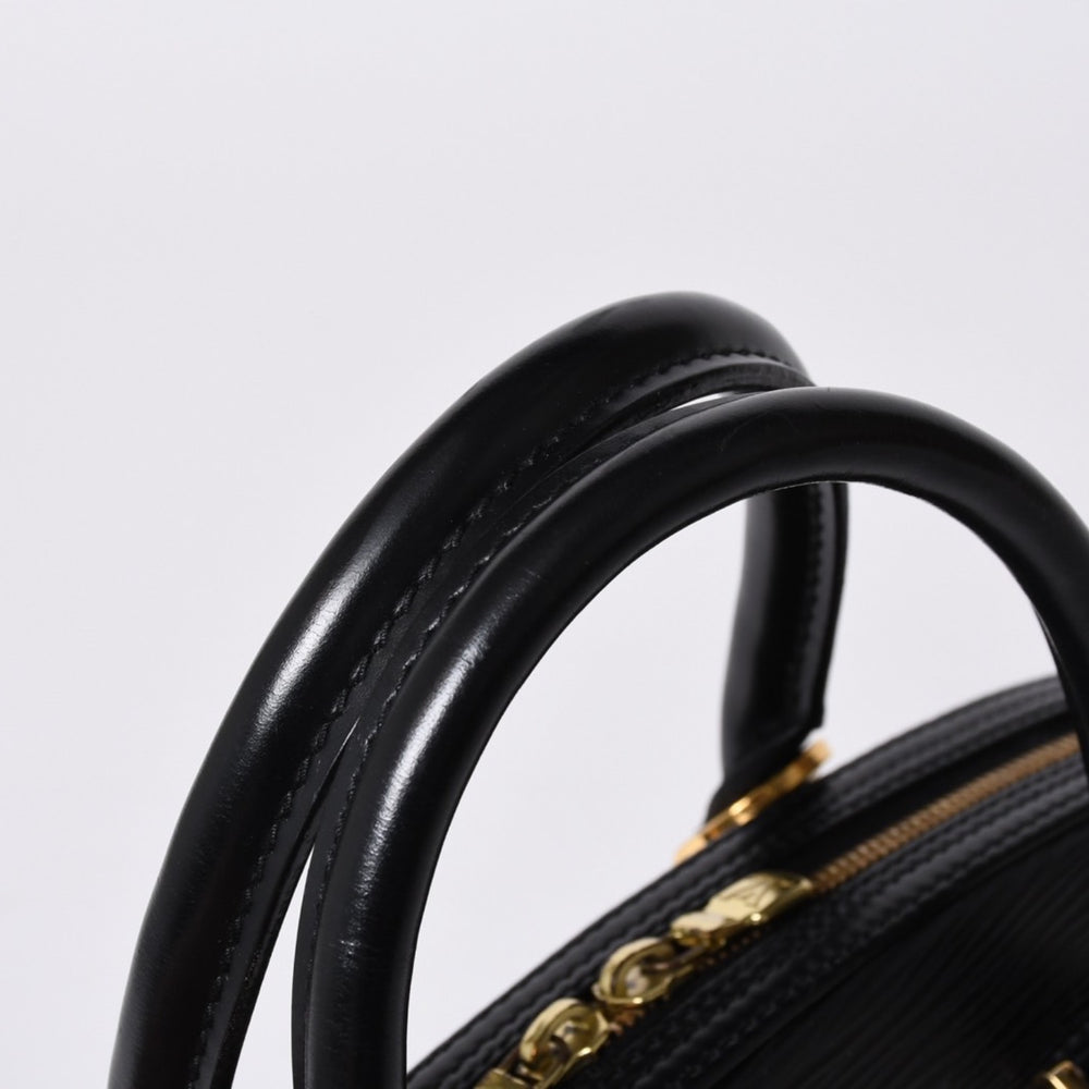 Very Good Condition LOUIS VUITTON Epi Jasmine Handbag M52089 Black Gold Hardware Used 4a000751