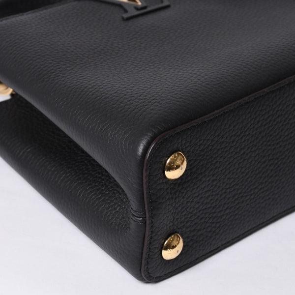 Like new LOUIS VUITTON Capucines BB M94755 2WAY handbag Taurillon leather black used 4a000525